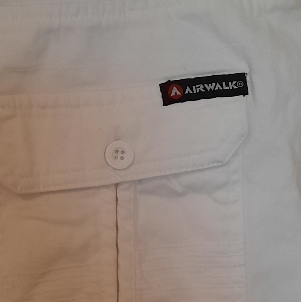 Airwalk Mens White Skater Cargo Shirts Size 34 - Picture 7 of 13